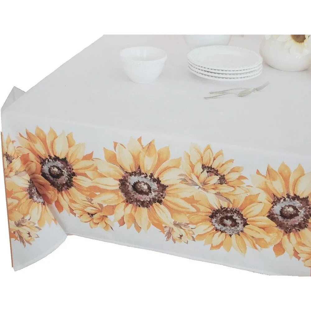 Printed Linen Tablecloth 60